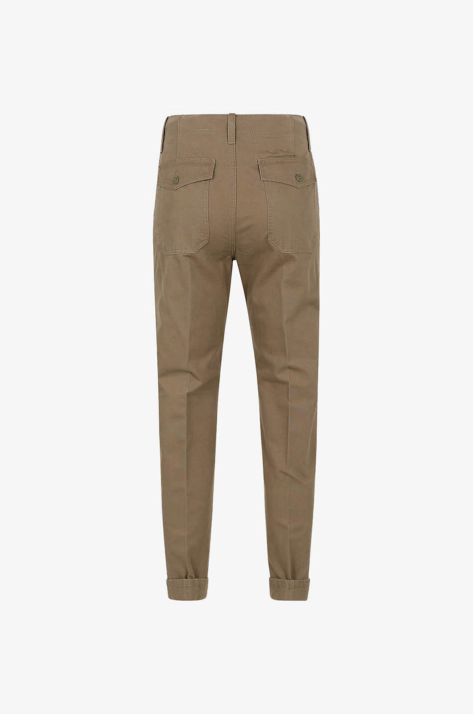 Pantalon chino slim en gabardine de coton
