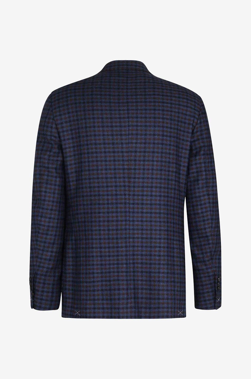 NAPOLI COUTURE Karierter Blazer Herren MITTELBLAU 2