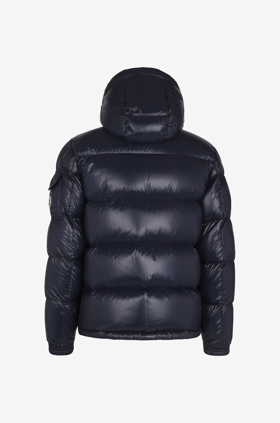 MONCLER Daunenjacke mit Kapuze aus Lack-Effekt-Nylon Ecrins Herren DUNKELBLAU 2