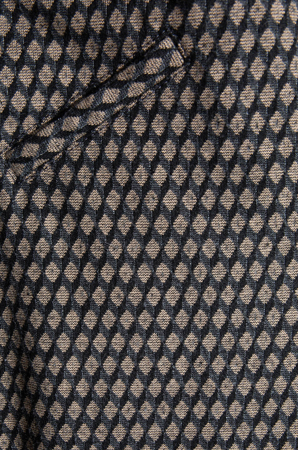 PAMELA HENSON Salt diamond patterned jersey skinny fit trousers Women CAMEL 3