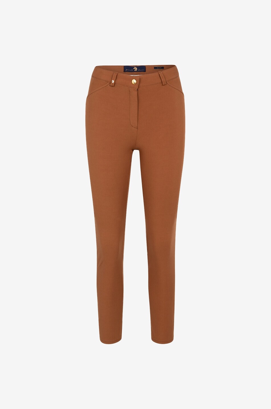 PAMELA HENSON Pantalon skinny raccourci en tissu italien Ellen Femme CAMEL 1
