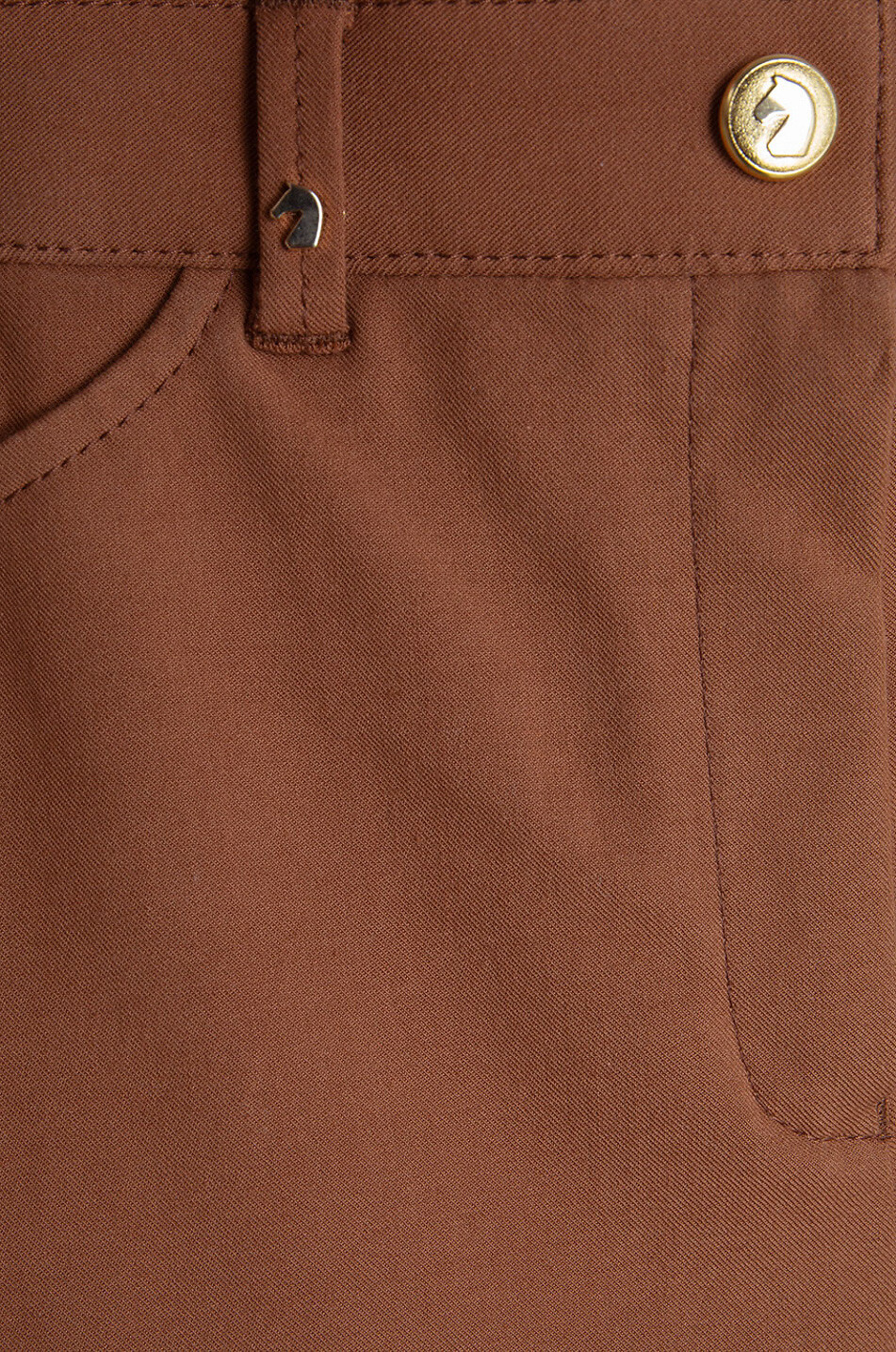 PAMELA HENSON Pantalon skinny raccourci en tissu italien Ellen Femme CAMEL 3