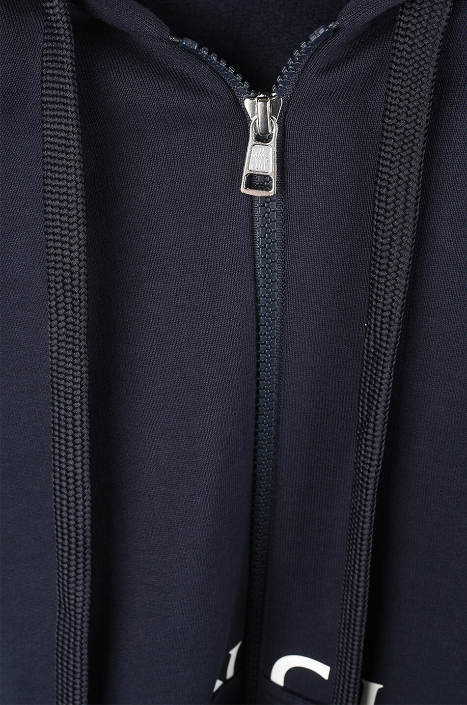 MONCLER Sweat-shirt à capuche ample imprimé logo Homme BLEU FONCE 3