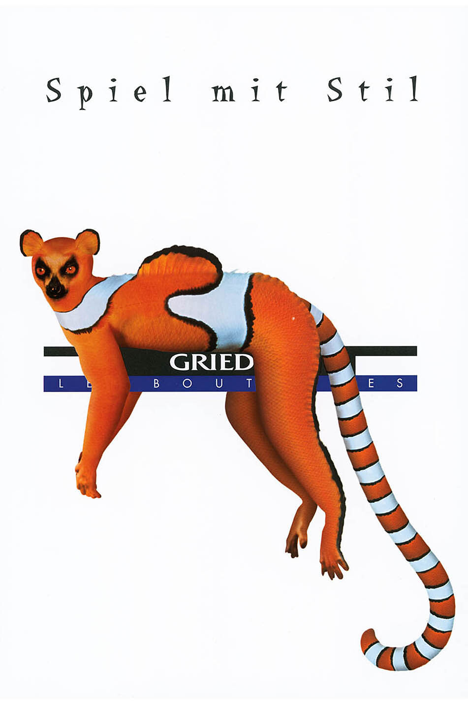 Affiche lémurien Spiel mit Stil
