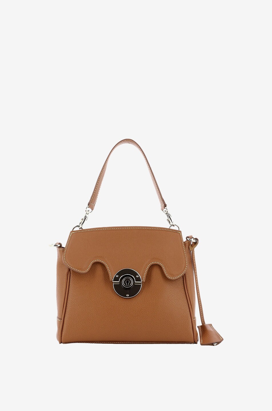 Sac à main en cuir grainé Mini Riviera