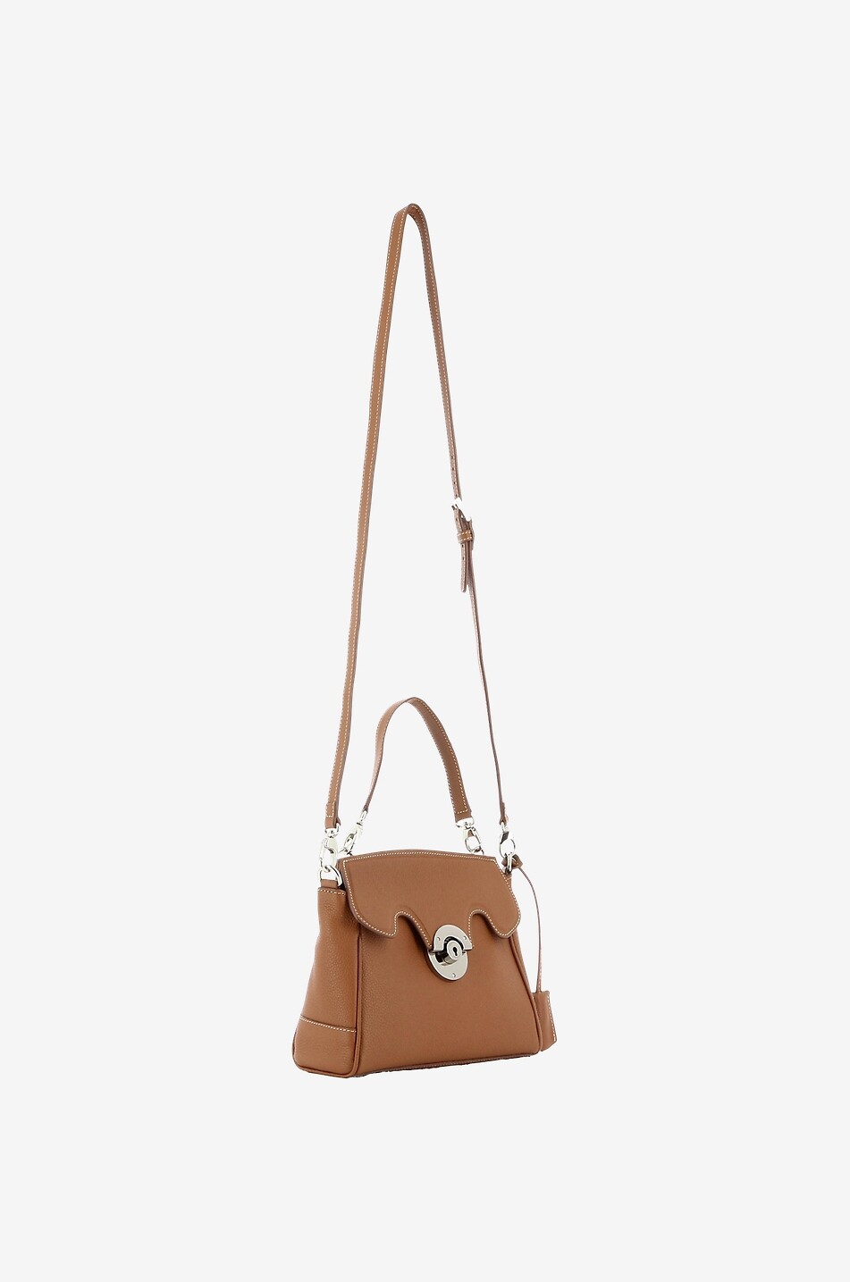 Handtasche aus genarbtem Leder Mini Riviera
