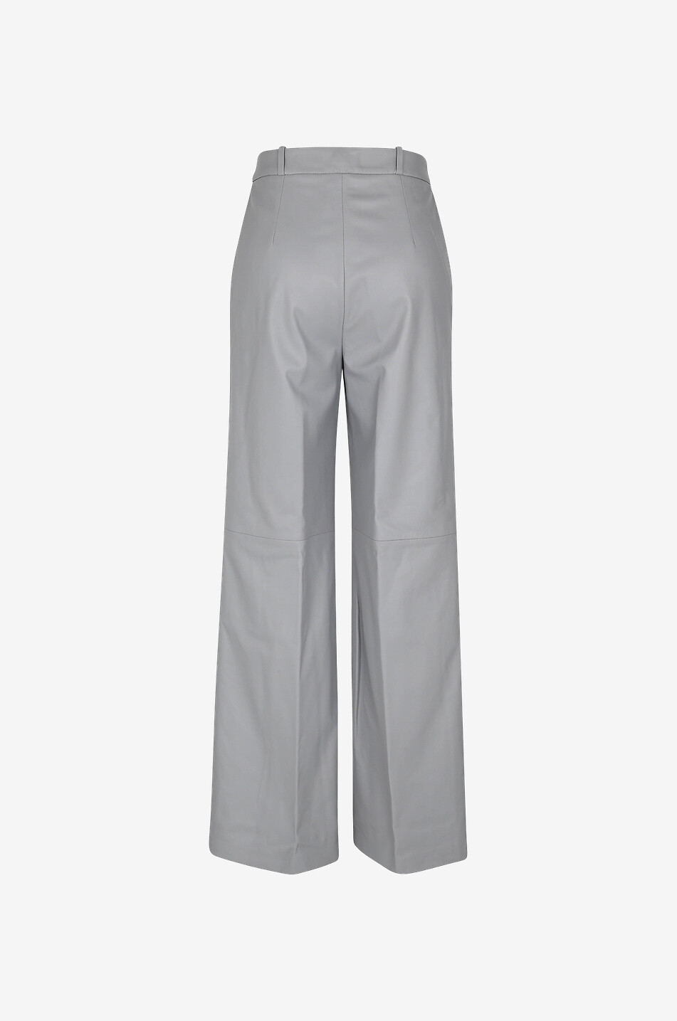 LOULOU STUDIO Pantalon large en cuir Noro Femme GRIS CLAIR 2
