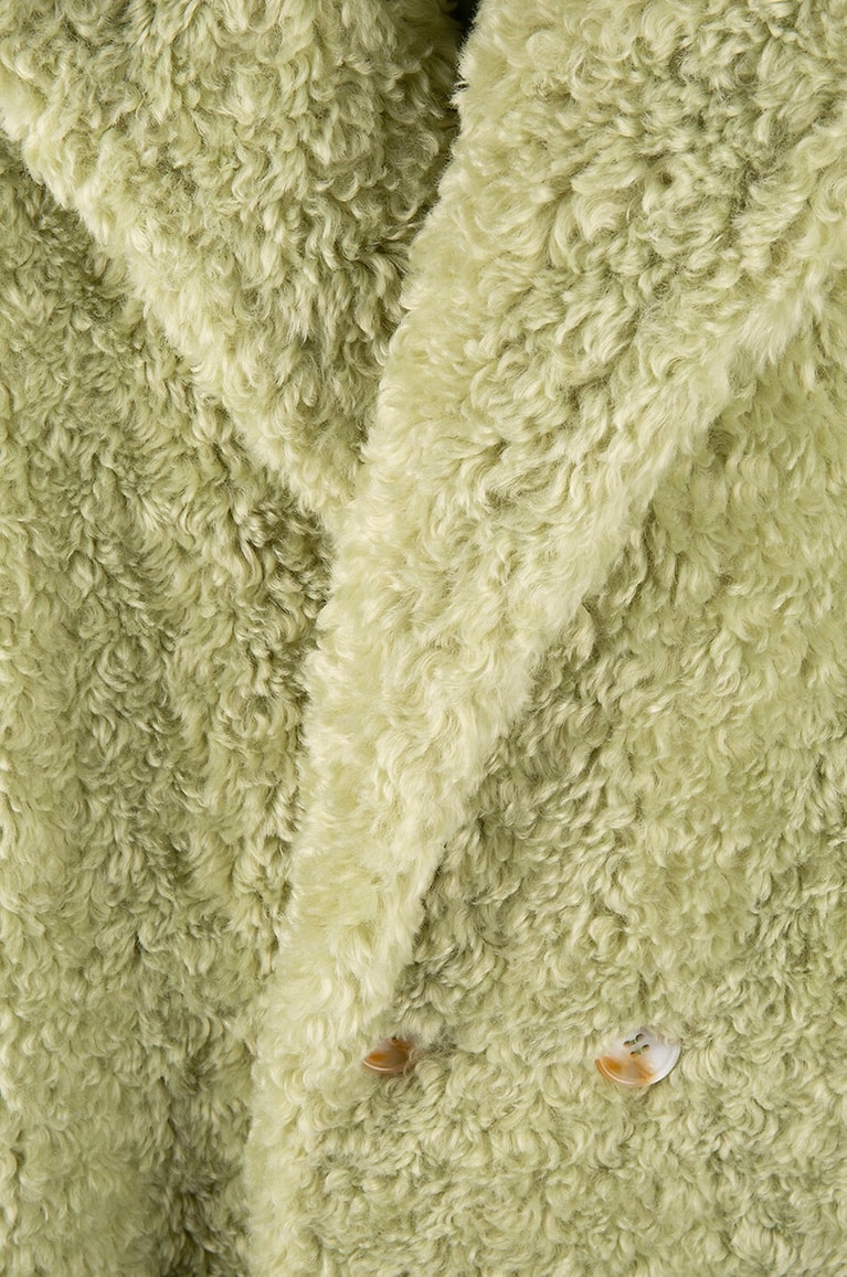 GRAHAM&MARSHALL Manteau long en fourrure synthétique Femme VERT CLAIR 3