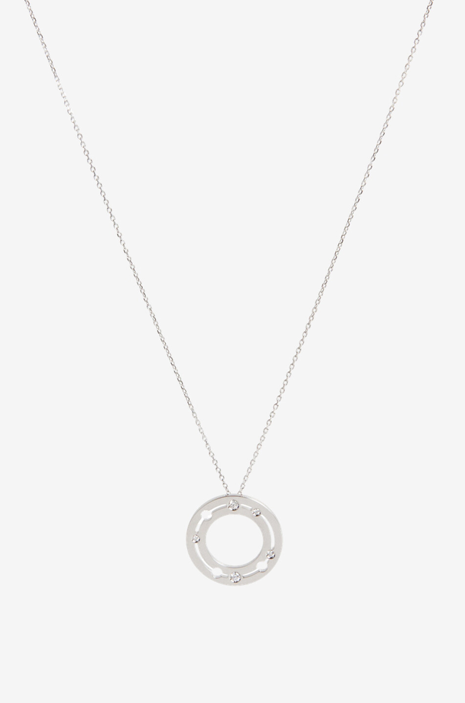 DINH VAN Halskette mit Anhänger aus Weissgold und Diamanten Pulse 20 mm Damen WEISS 1