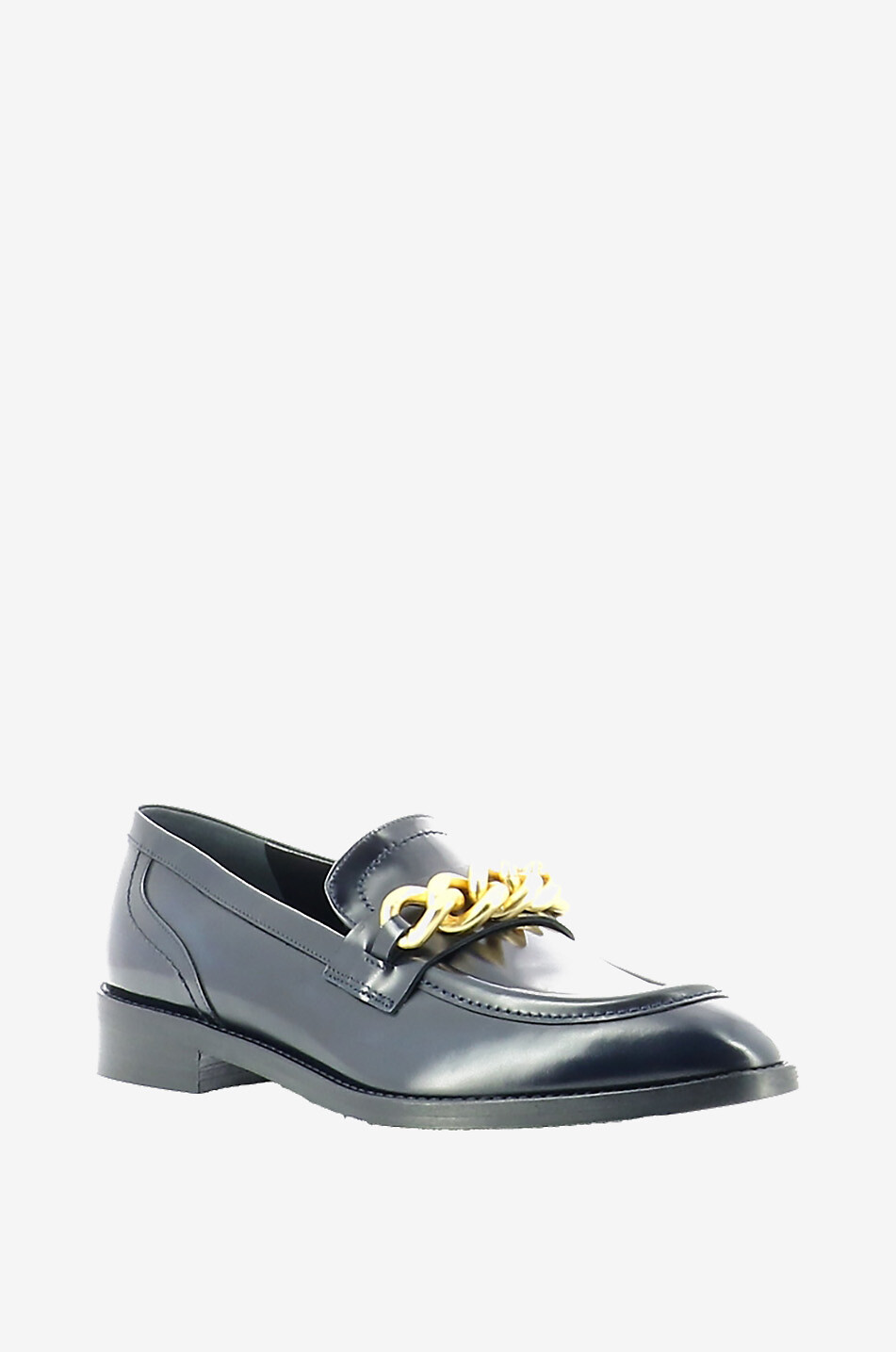 Vicky Gold buckle loafers