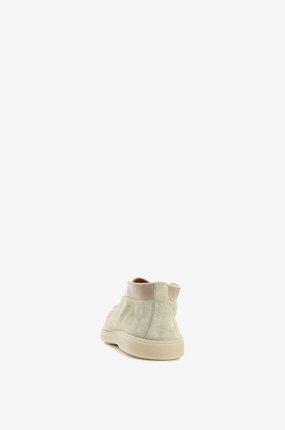 SANTONI Leather ankle boots Men Light beige 4