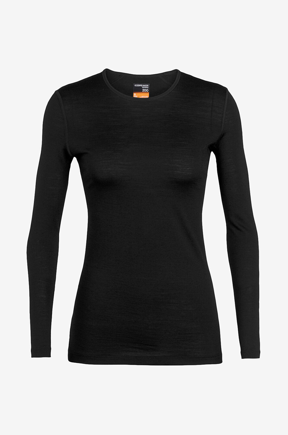 ICE BREAKER Sous-Pull 200 Oasis LS Crewe W Femme NOIR 1