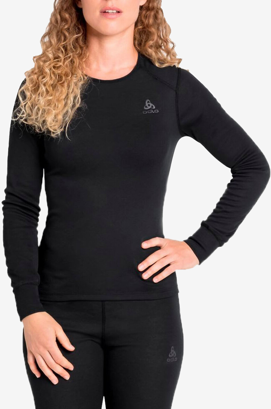 ODLO Damen-Langarm-T-Shirt Active Warm Eco Damen SCHWARZ 3