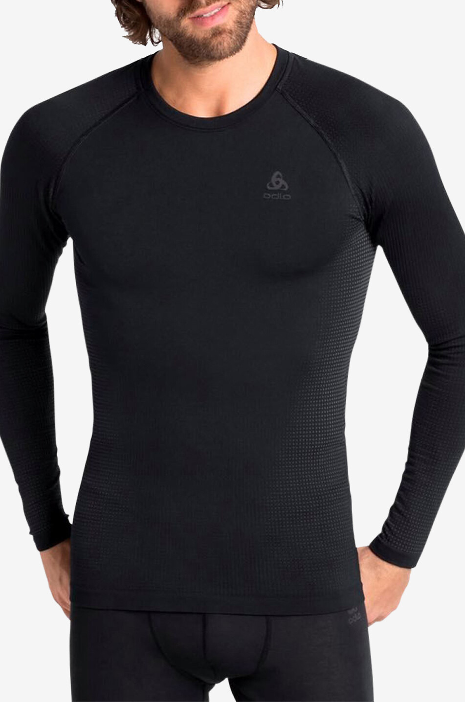 ODLO Technisches Herren-Langarm-Oberteil Performance Warm Eco Herren SCHWARZ 3