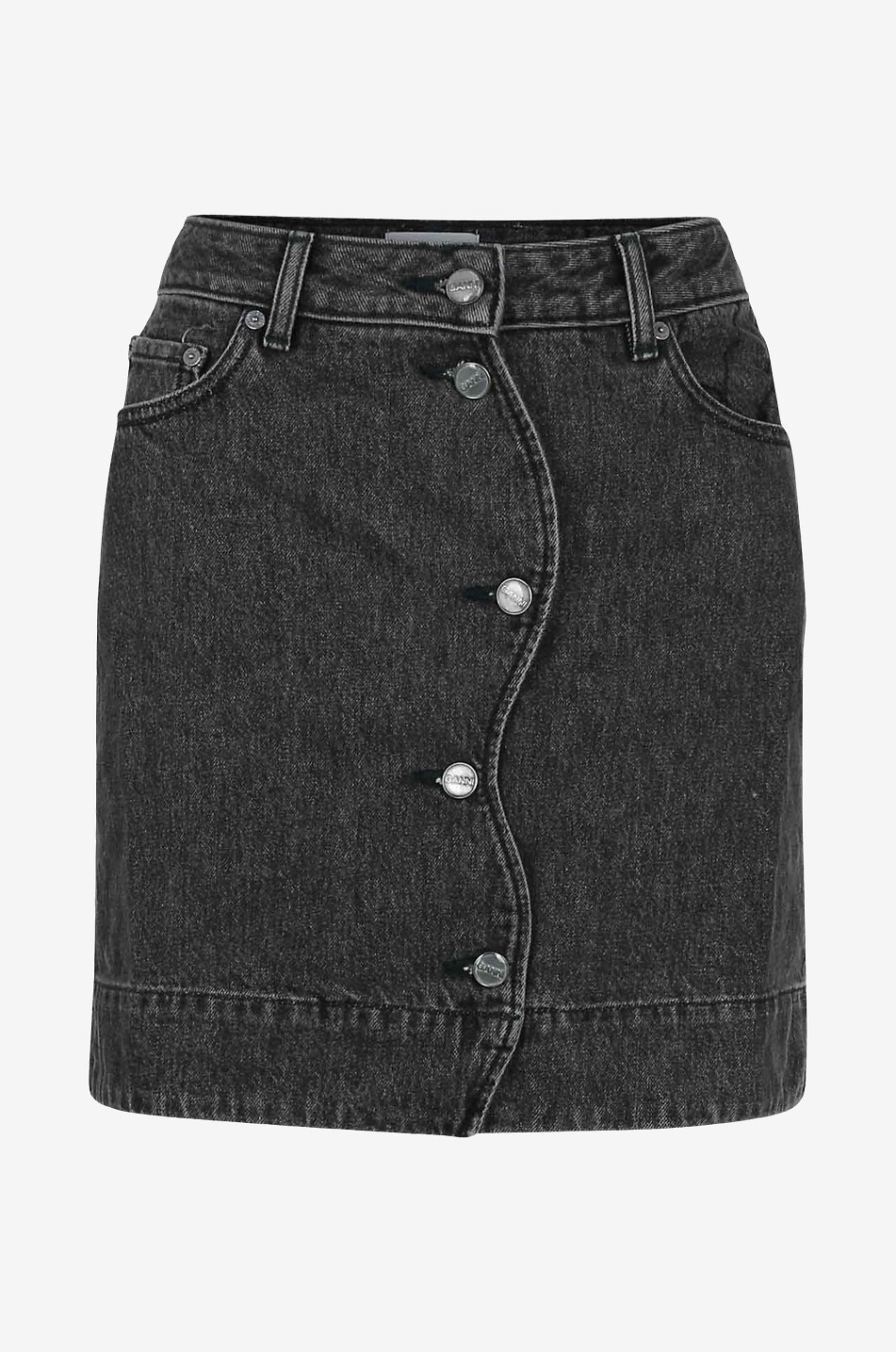 ガニーGANNI TINT EDGE DENIM MAXI SKIRT
