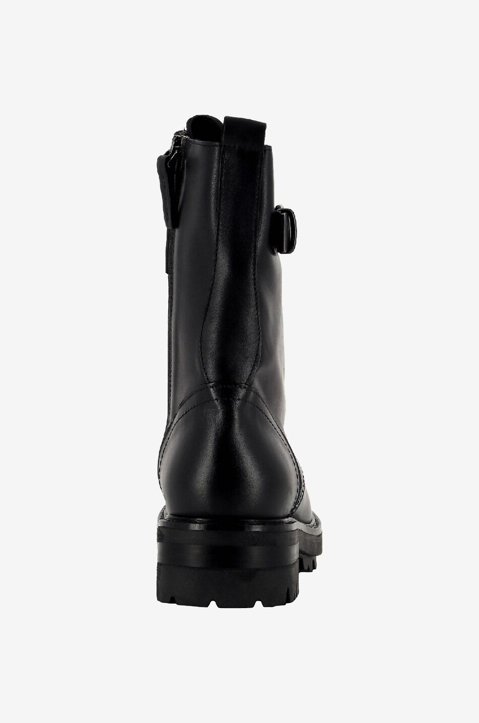 BONGÉNIE Bottines motardes à large bride cloutée Crast Femme NOIR 4