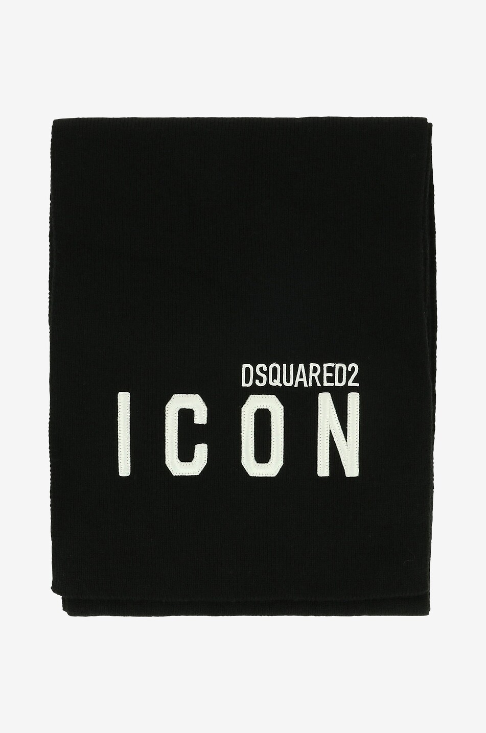 DSQUARED2 Schal aus Wolle Icon Herren SCHWARZ 1
