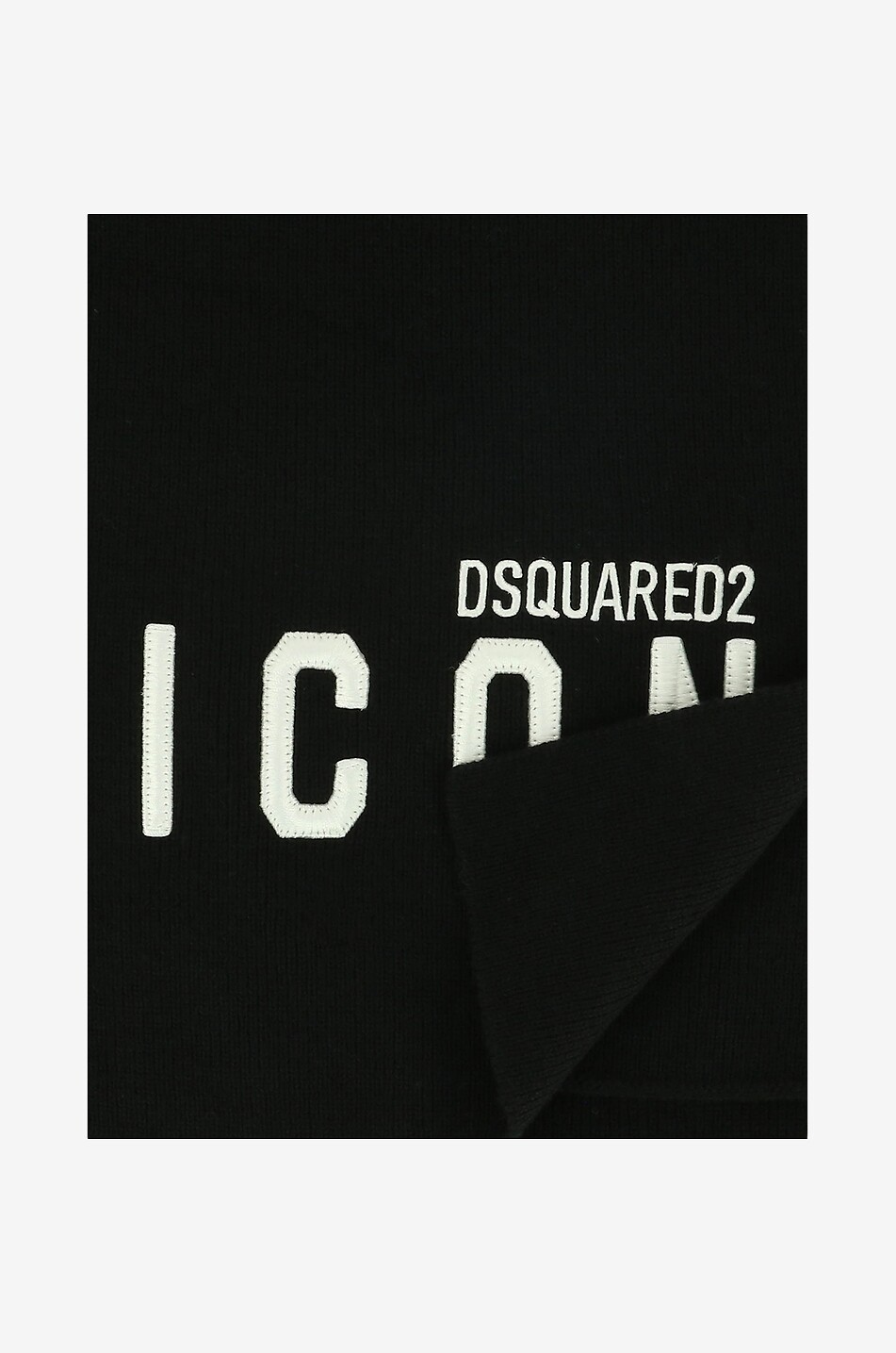 DSQUARED2 Schal aus Wolle Icon Herren SCHWARZ 2