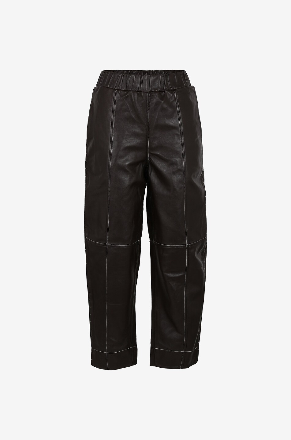 Karottenhose aus Leder Curve