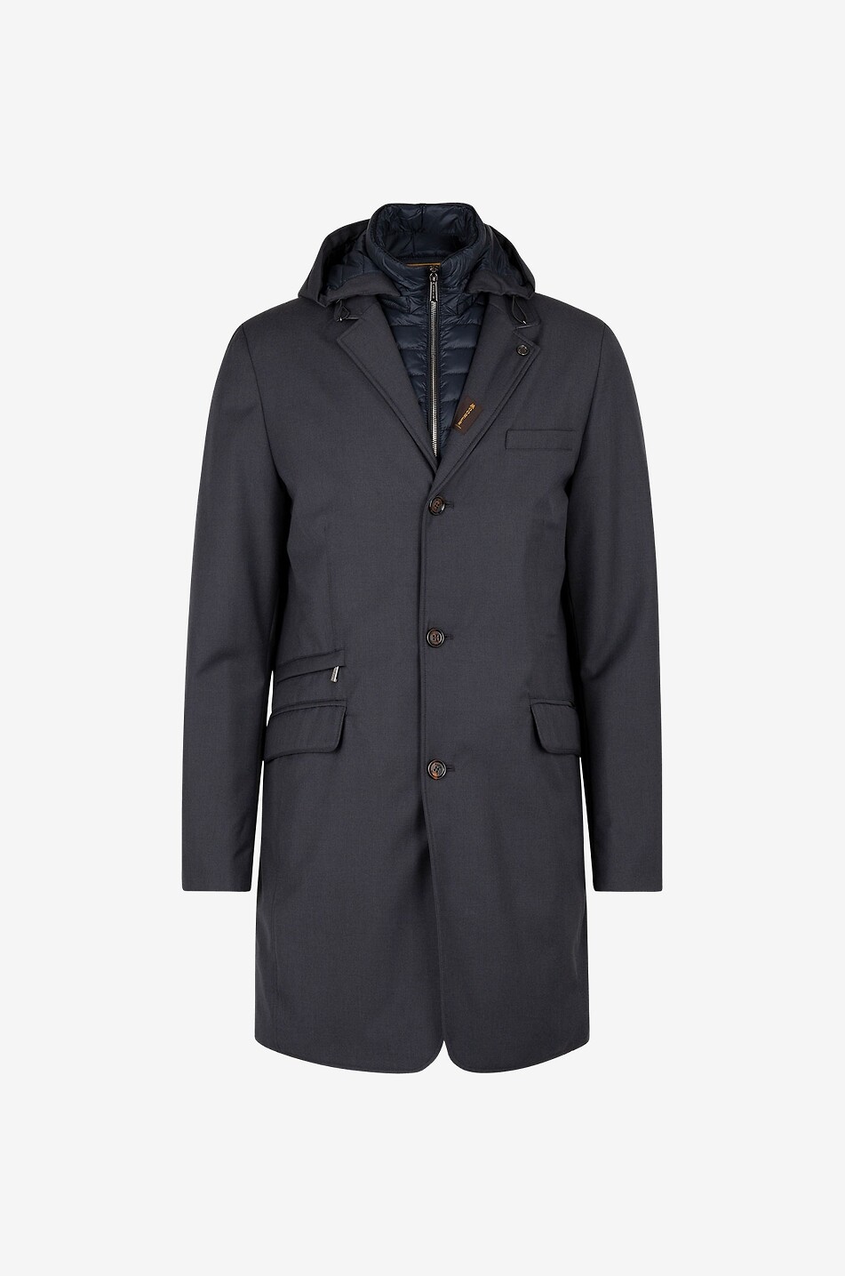 MOORER Reisemantel REDON-PUM Herren DUNKELGRAU 1