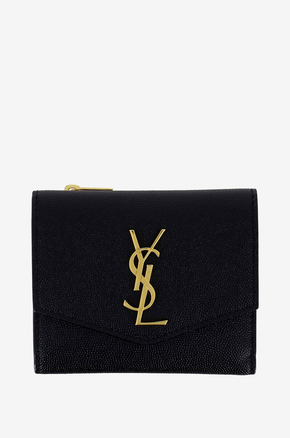 Saint laurent monogram compact leather wallet sale