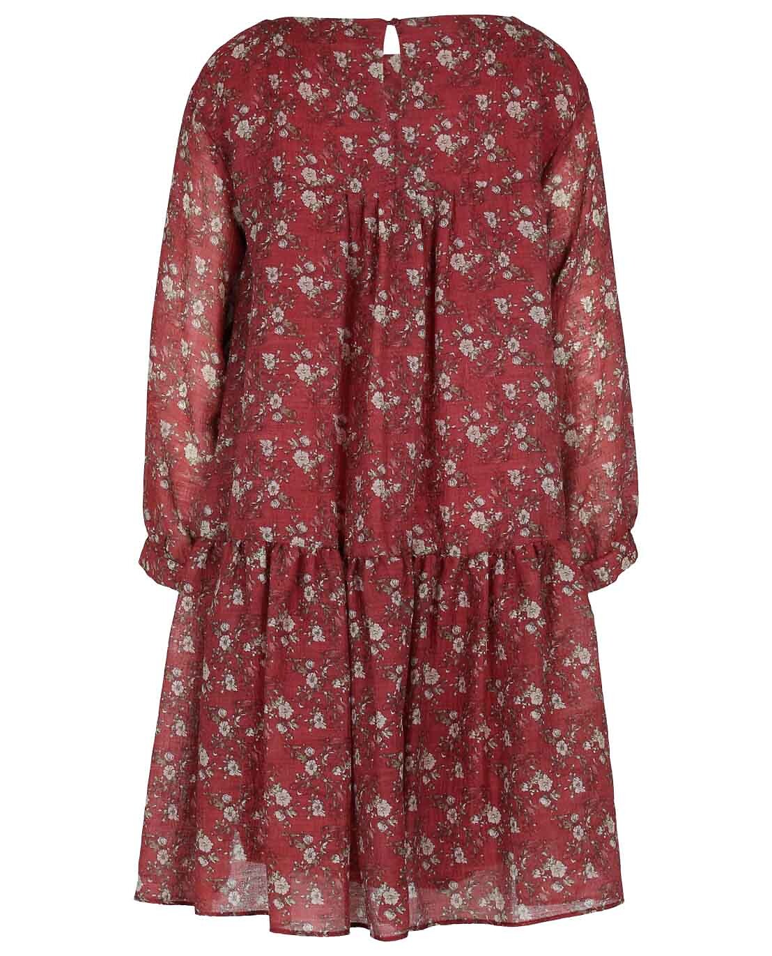 WEEKEND MAX MARA Abatina virgin wool floral dress Women RED 2