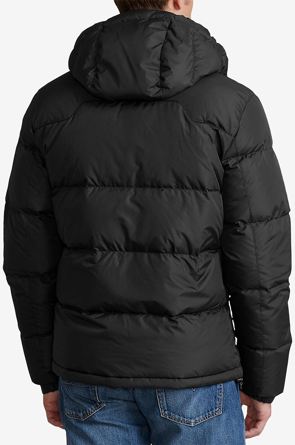 POLO RALPH LAUREN Lange Daunenjacke mit abnehmbarer Kapuze El Cap Herren SCHWARZ 3