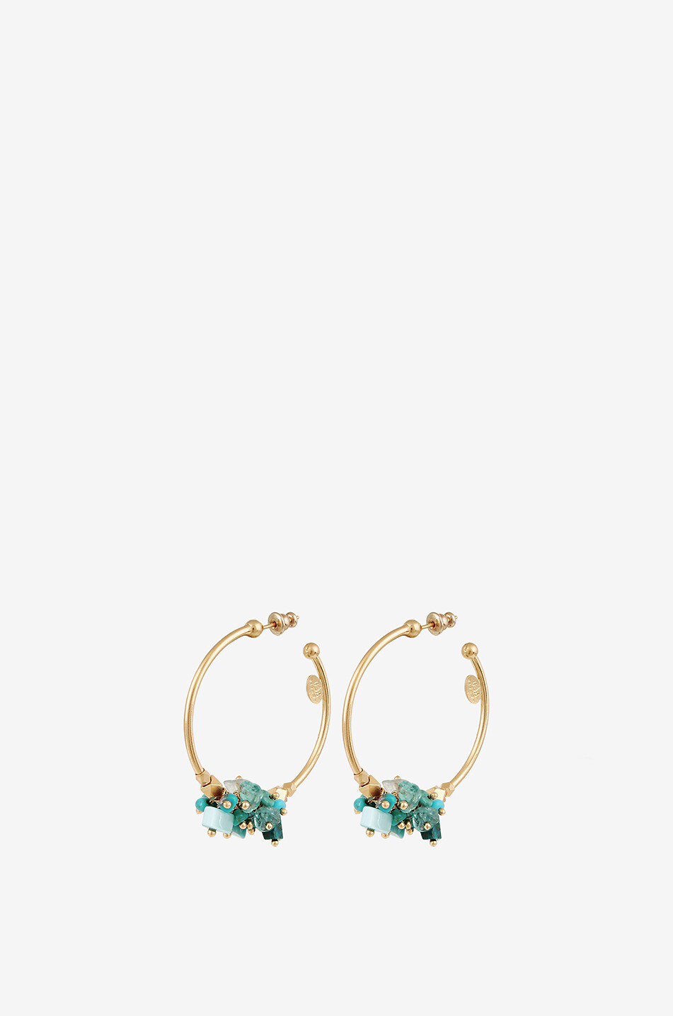 Izzia PM PSP Hoop Earrings in Aqua Izzia PM PSP Hoop Earrings in Aqua