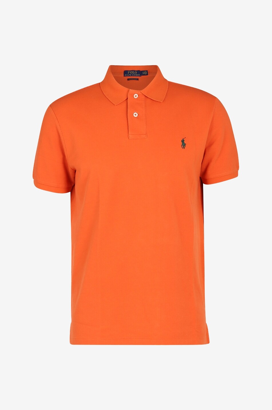 POLO RALPH LAUREN Custom Slim Fit Pony embroidered piqué cotton polo shirt Men MEDIUM ORANGE 1