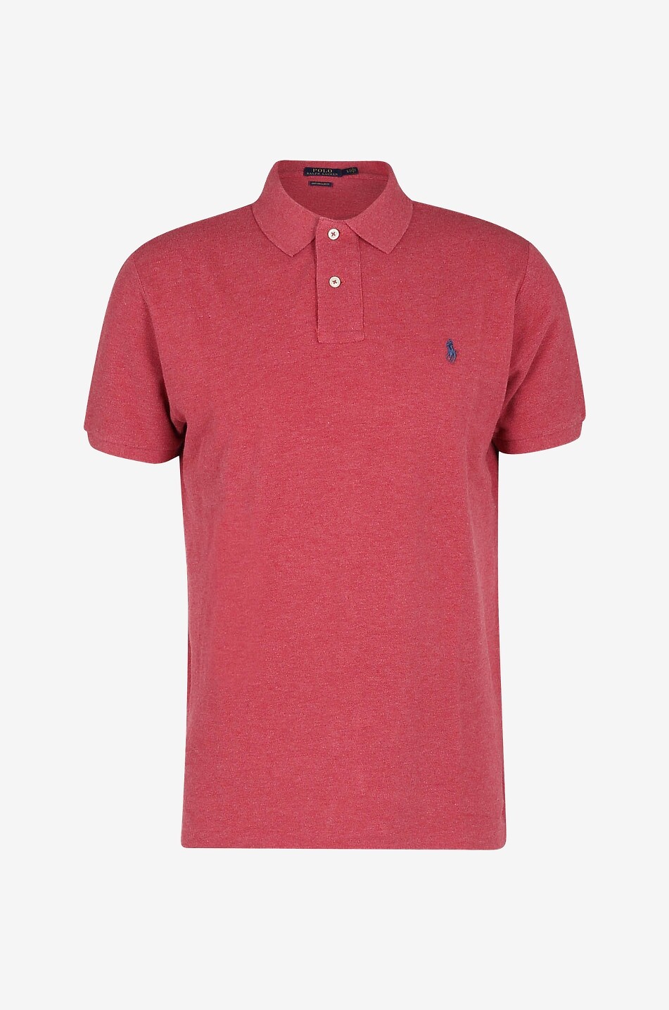Polohemd aus Baumwollpiqué mit Pony-Stickerei Custom Slim Fit