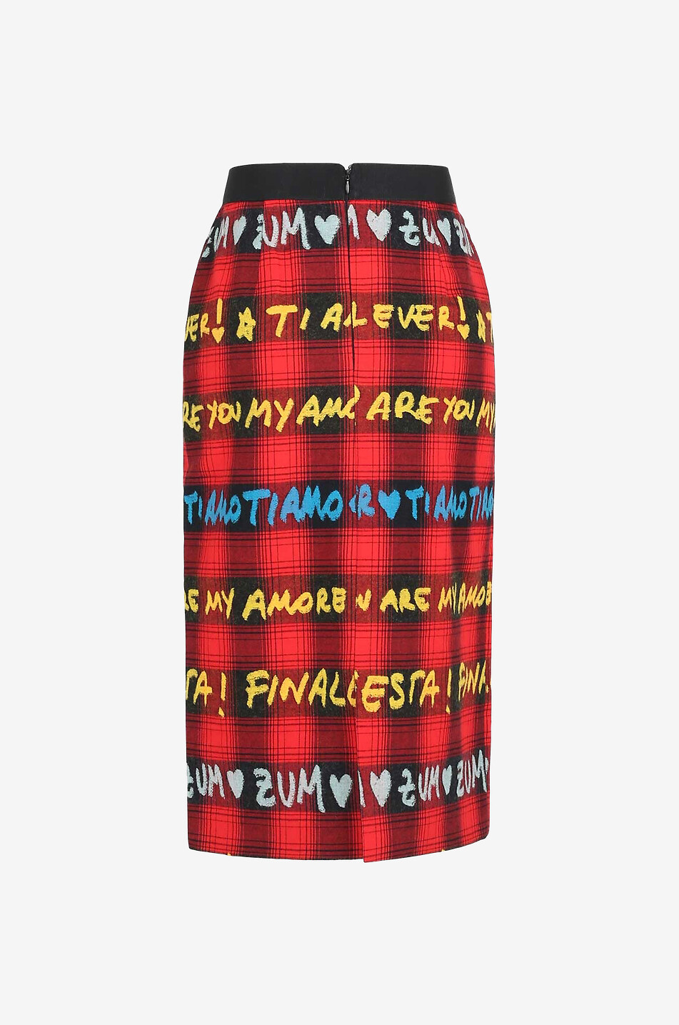 ALESSANDRO ENRIQUEZ Mittellanger Baumwollrock Damen ROT 2