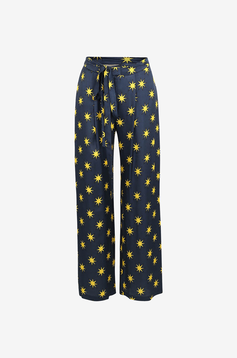 ALESSANDRO ENRIQUEZ Pantalon large en viscose Femme NOIR 1