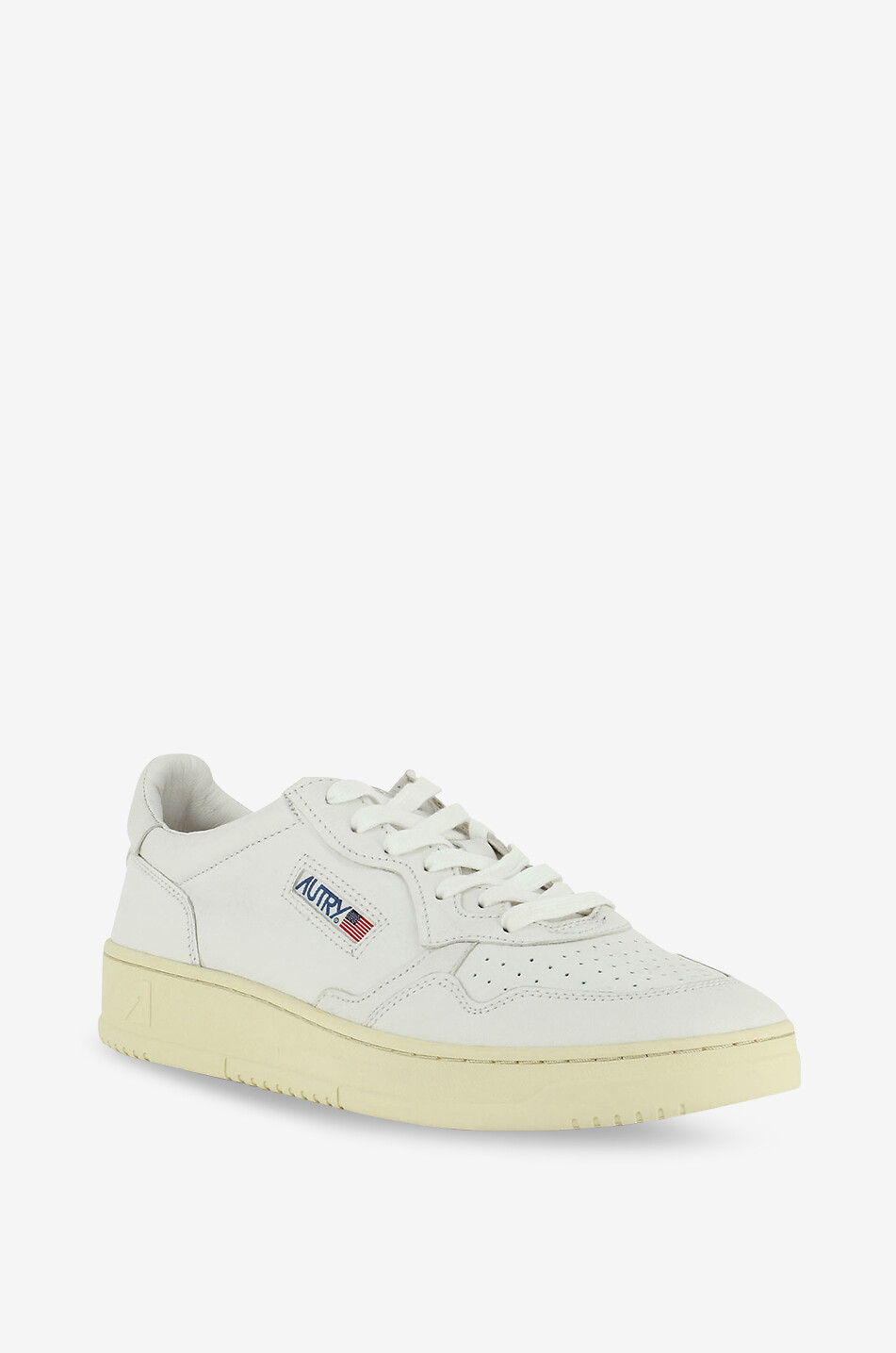 AUTRY Niedrige Sneaker aus Leder im Used-Look Medalist Herren WEISS 1