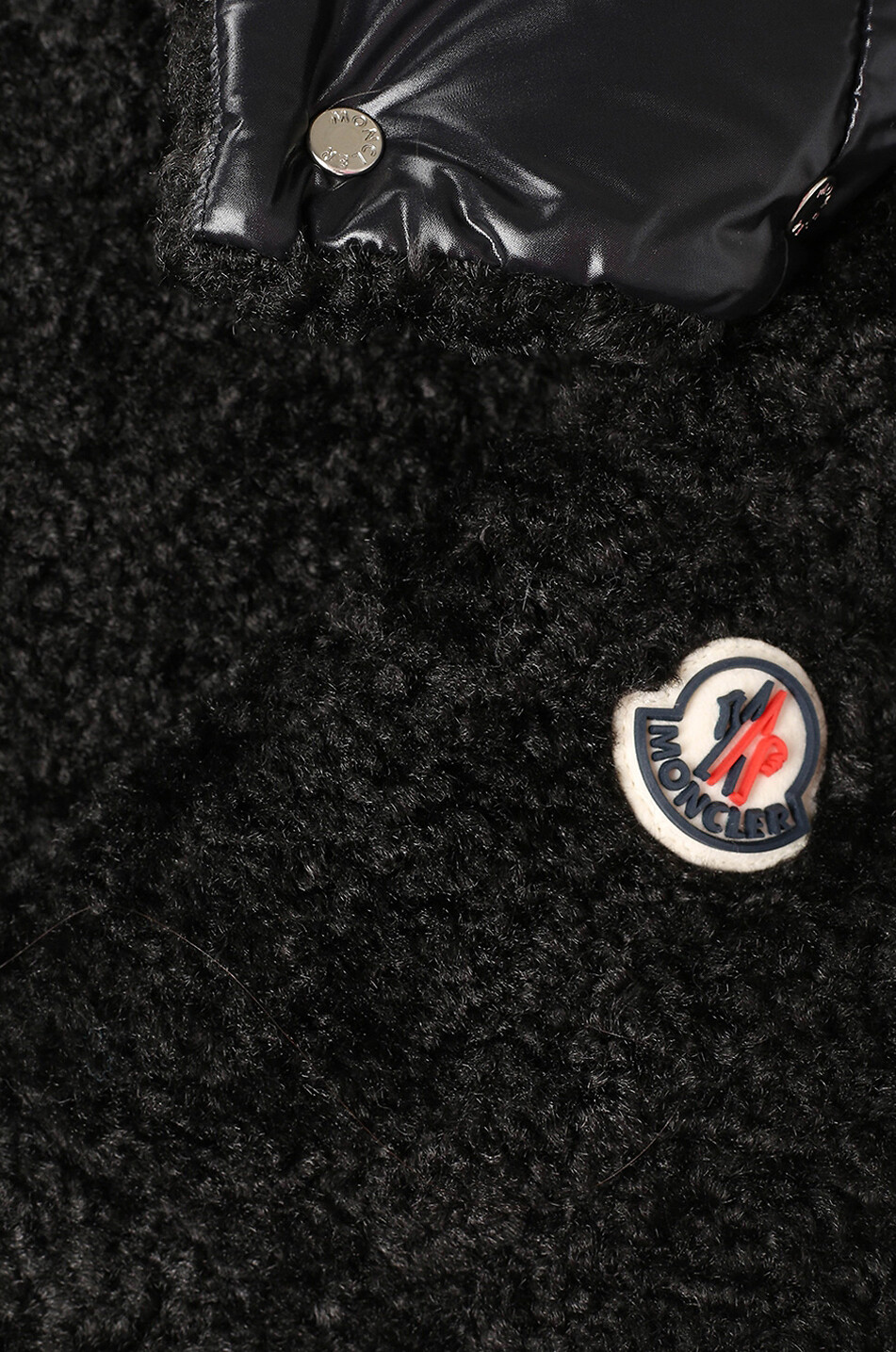 MONCLER Hainardia hooded fluffy long down jacket Women BLACK 3