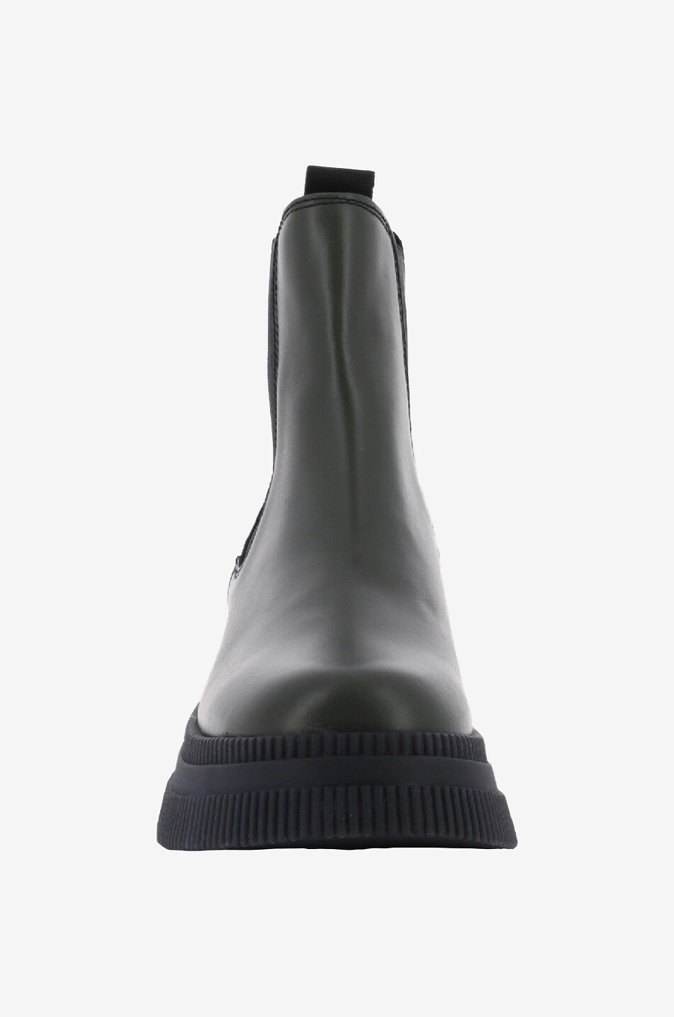 GANNI Stiefeletten aus Kalbsleder Chunky Chelsea Damen DUNKELGRAU 2