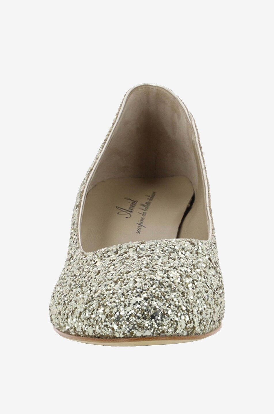Escarpins en cuir et paillettes Heel Ballerina 40