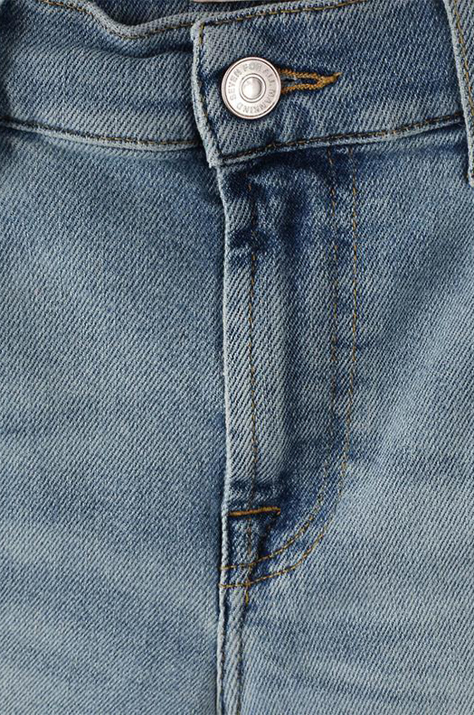 7 FOR ALL MANKIND The Straight Crop Luxe Vintage Artful ripped jeans Women LIGHT BLUE 3