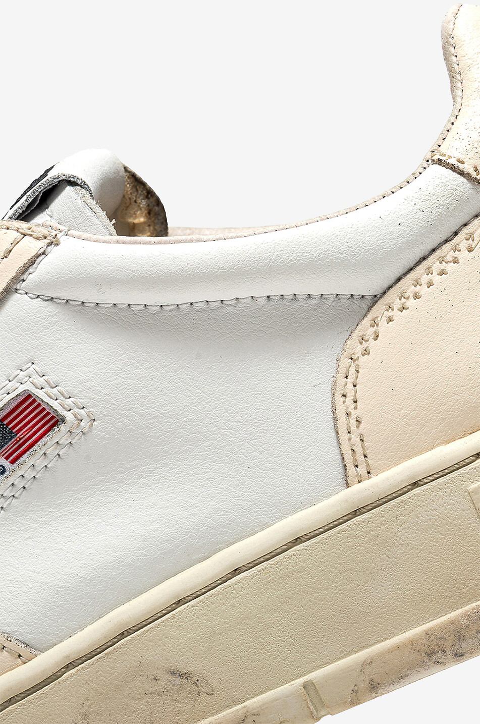 AUTRY Niedrige Leder- und Wildledersneakers Autry 01 Herren CREMEFARBEN 6