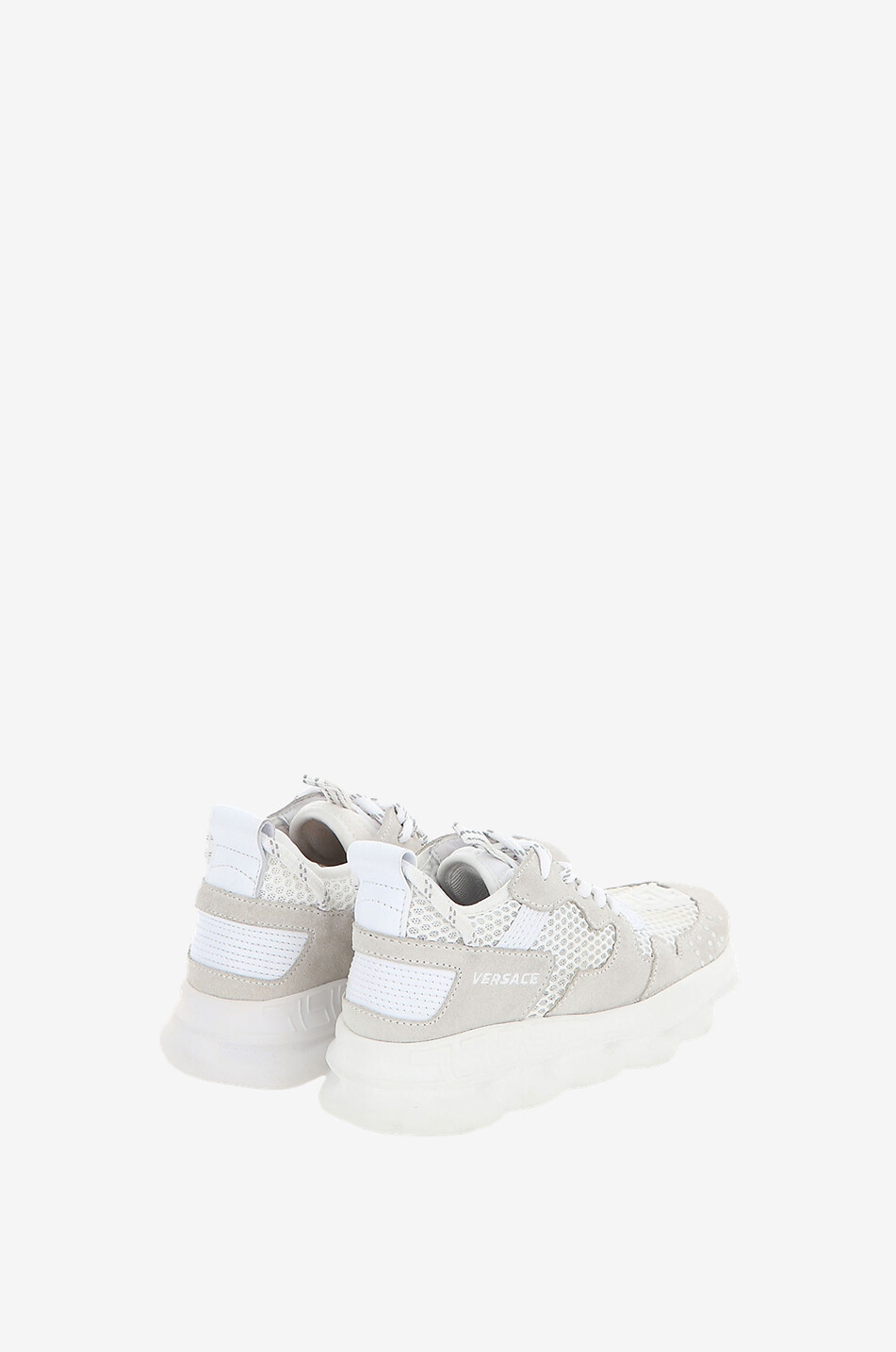 VERSACE Baskets multi-matière enfant Chain Reaction Fille BLANC CASSE 3