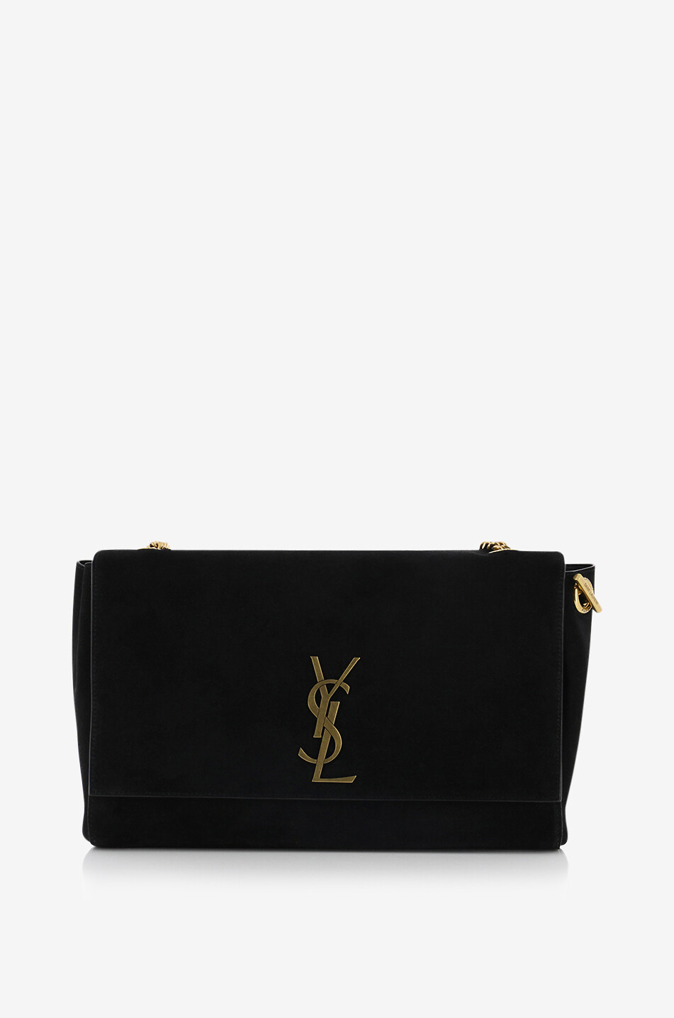 Kate Medium reversible suede and leather shoulder bag SAINT LAURENT PARIS Bongenie