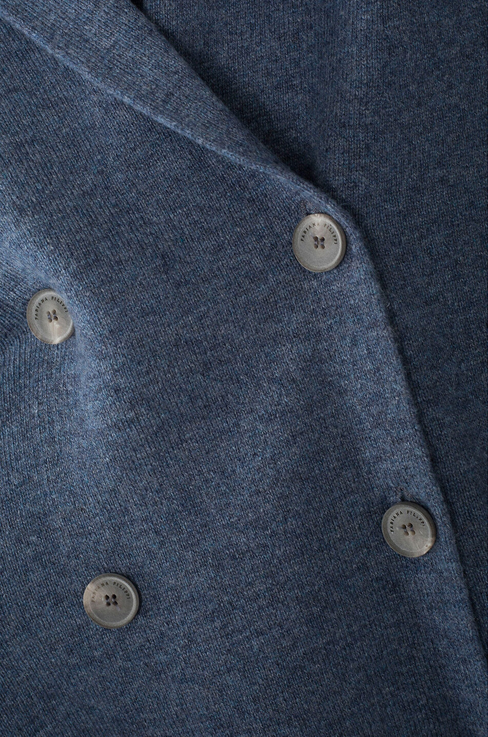 FABIANA FILIPPI Double-breasted blazer spirit cashmere cardigan Women DARK BLUE 3