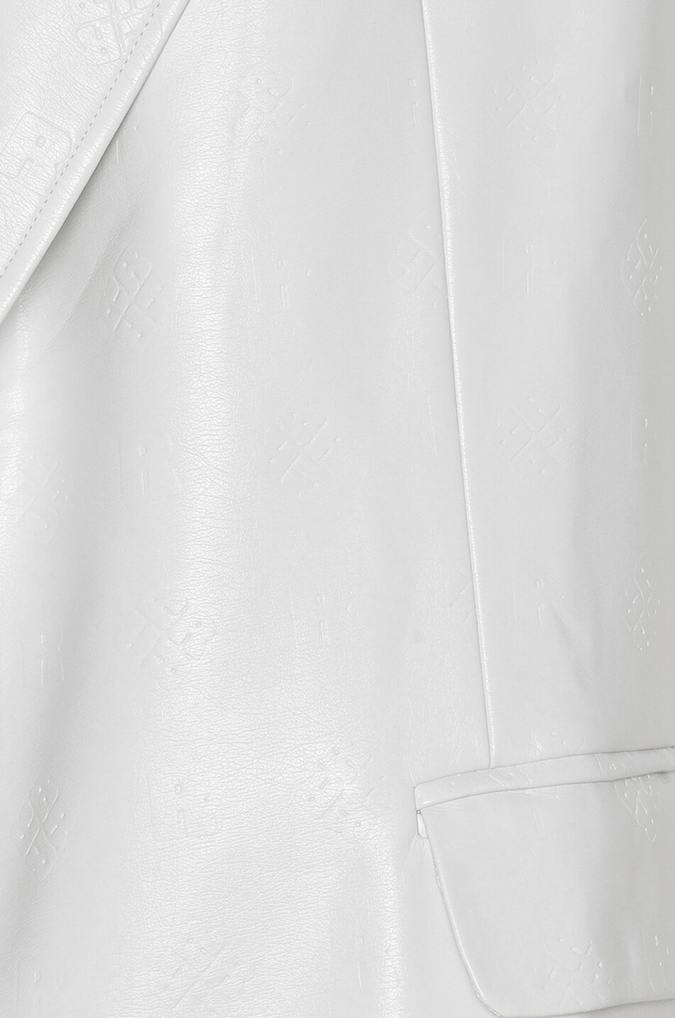 ROTATE BIRGER CHRISTENSEN Catherine oversize faux leather blazer Women WHITE 3