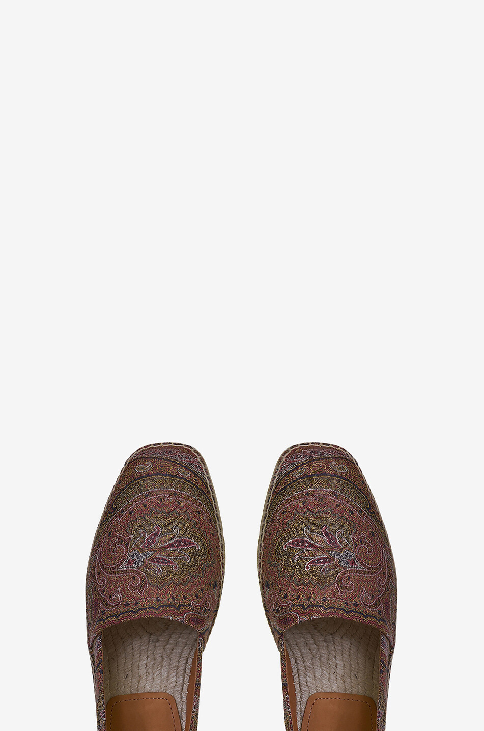ETRO Paisley jacquard espadrilles Men DARK BROWN 2