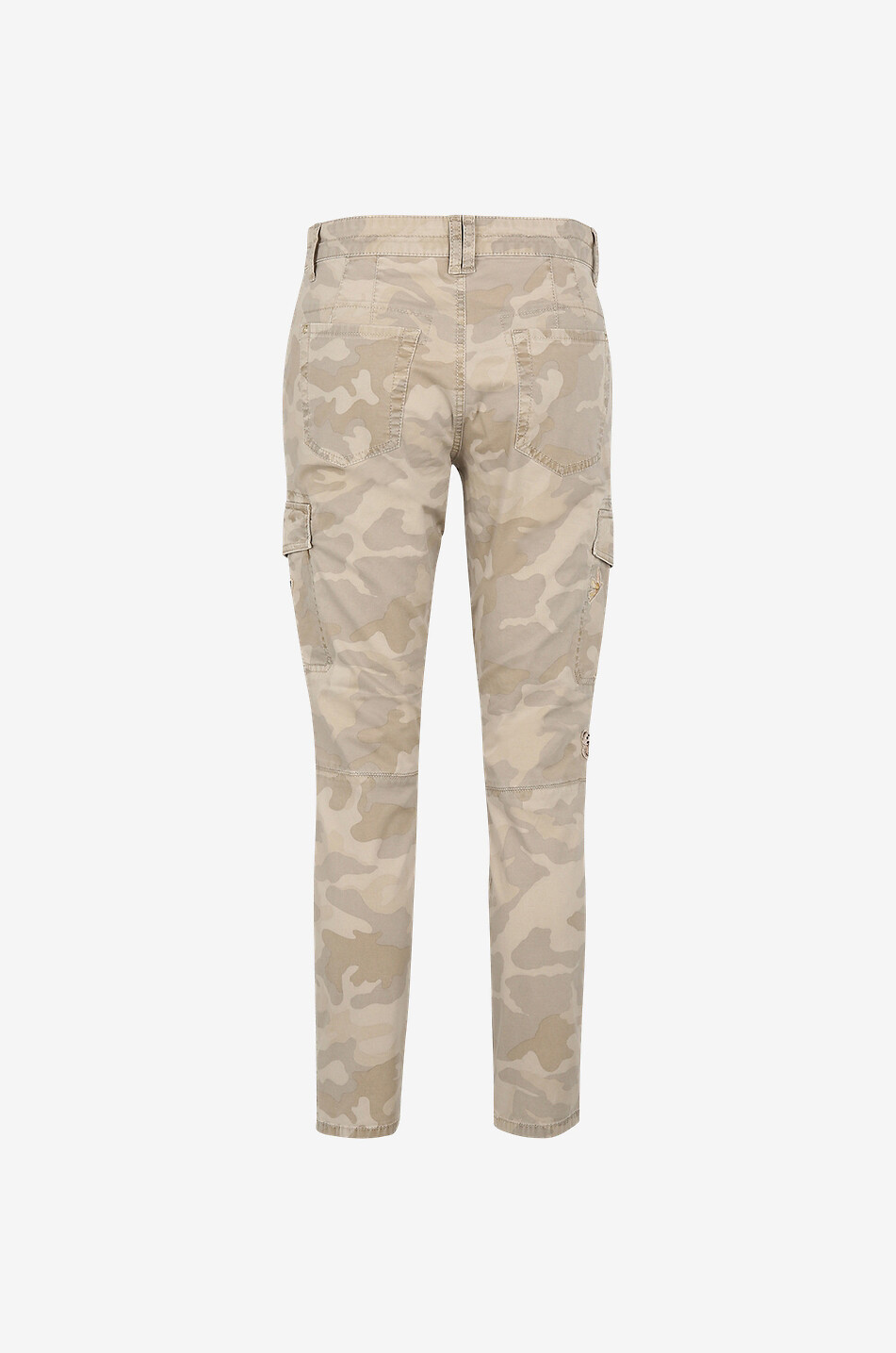 CAMBIO Gerade geschnittene Hose aus Baumwollmix Damen BEIGE 2