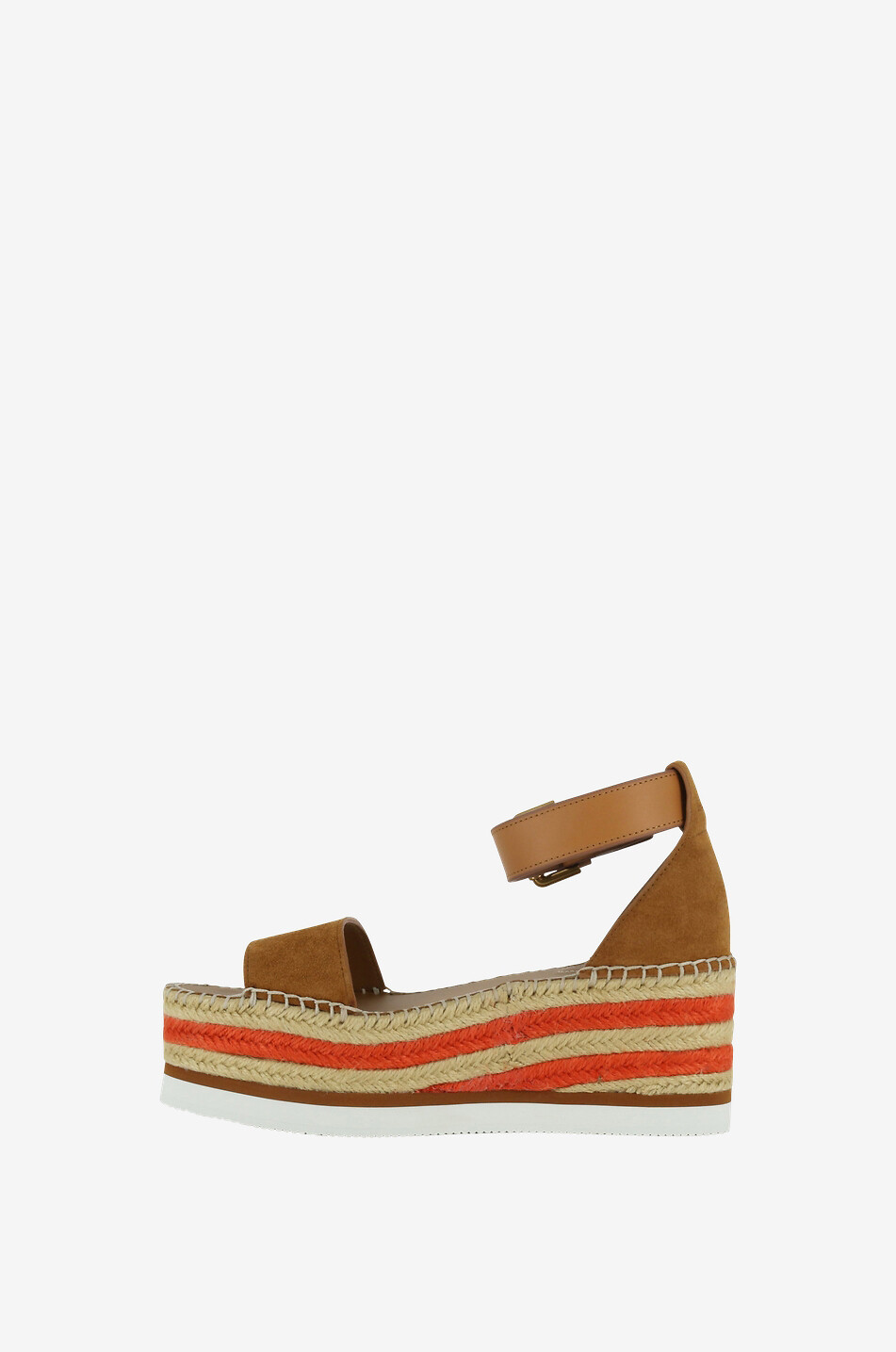 SEE BY CHLOE Glyn suede wedge sandals Women BEIGE 3