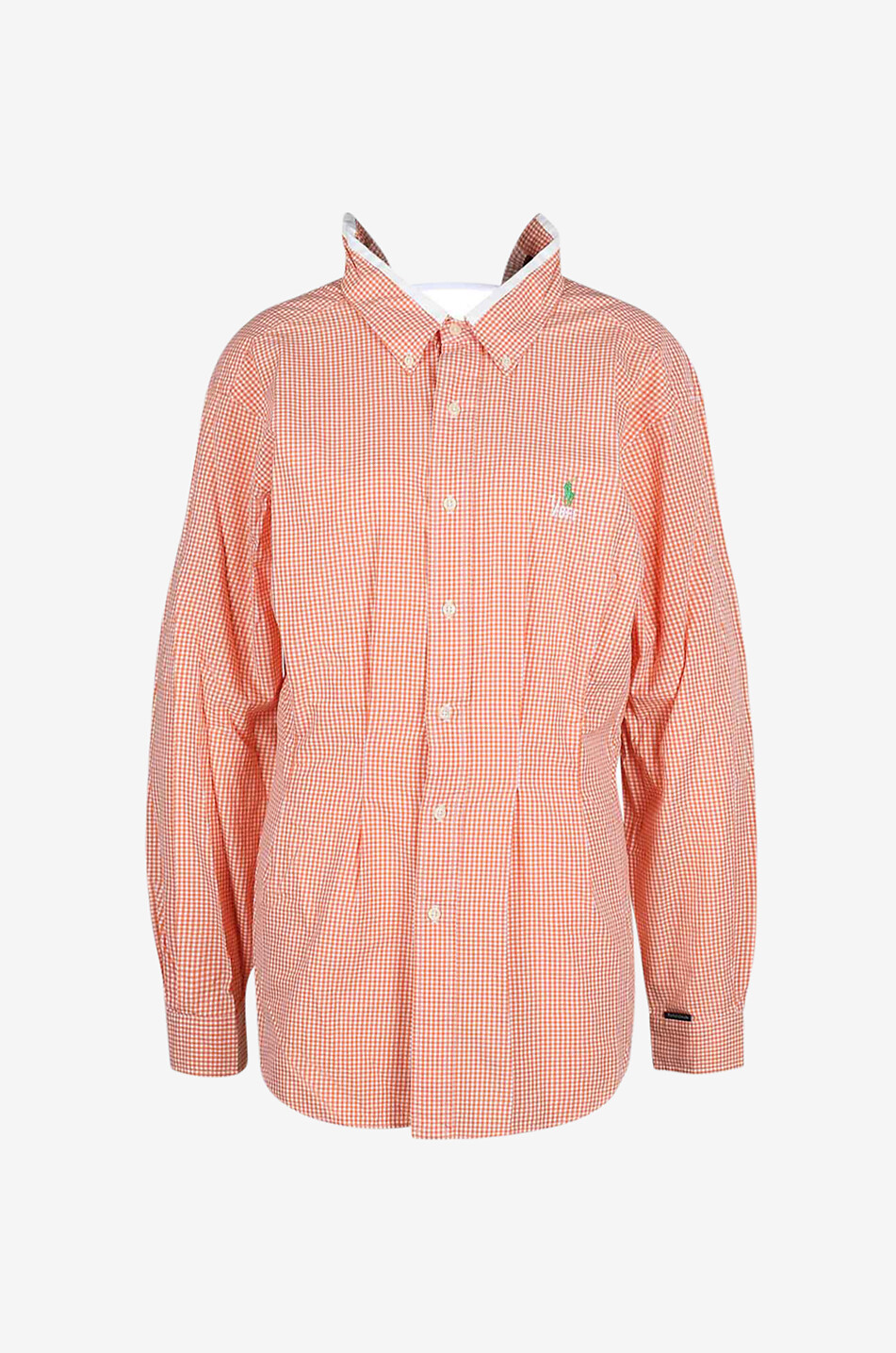 Vintage material long-sleeved shirt