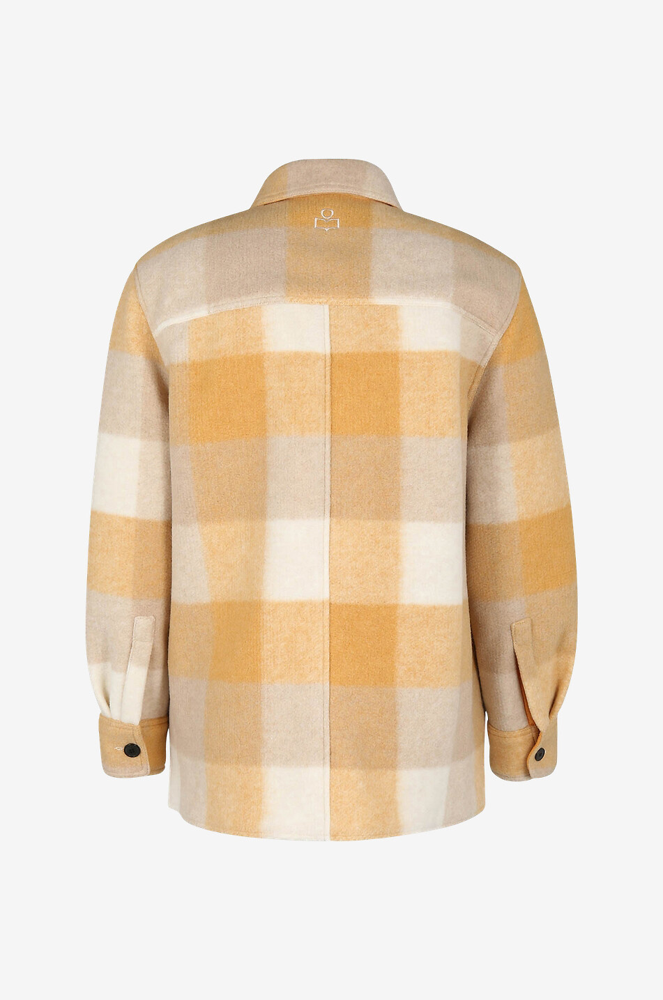 ISABEL MARANT Karierte Hemdjacke aus Wollmix Kervon Herren BEIGE 2