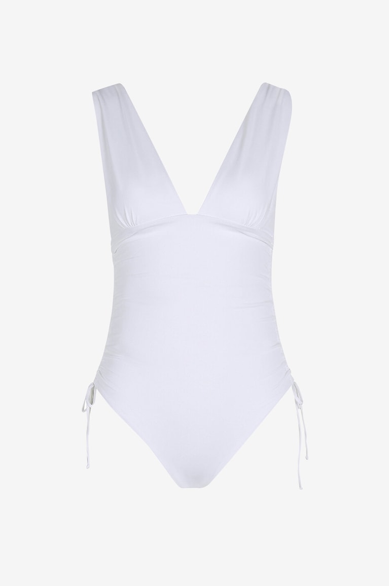 MELISSA ODABASH Chile Lycra one-piece swimsuit Women WHITE 1