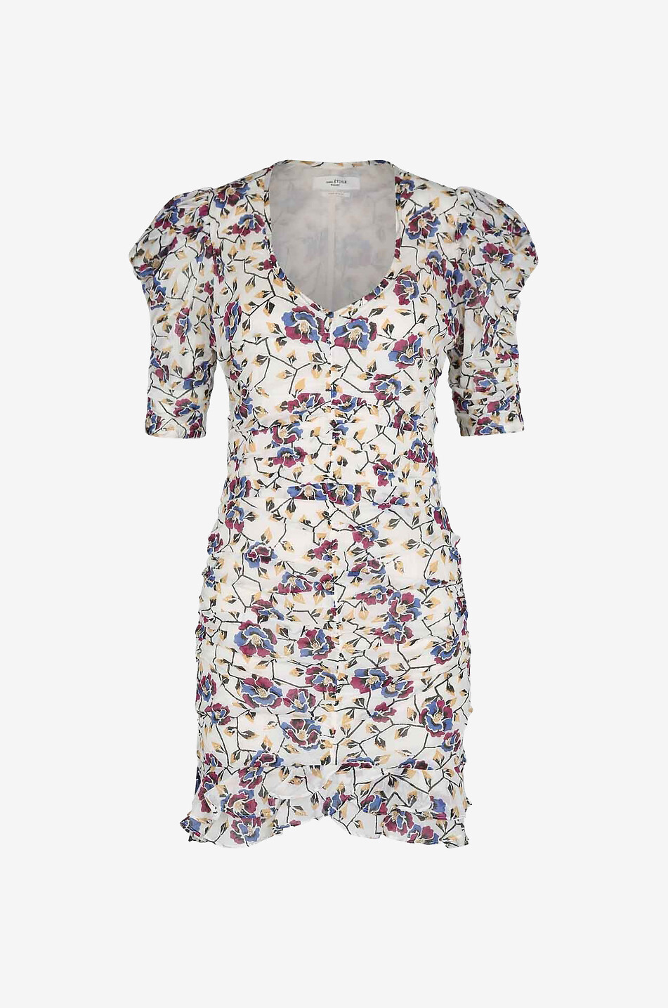 Minirobe froncée à basque Sireny