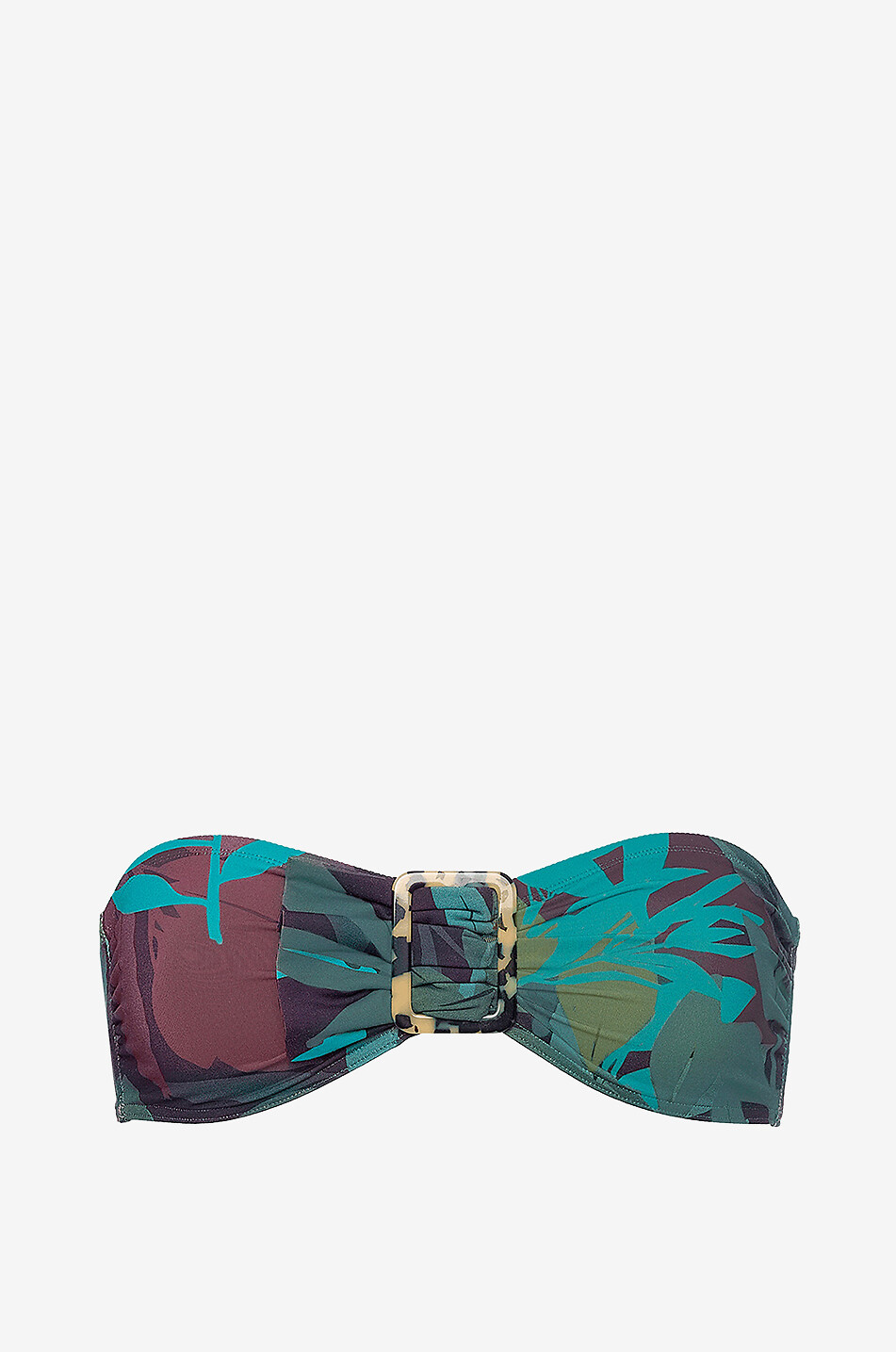 Haut de bikini bandeau imprimé Fenouil